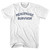 Menopause Survivor Youth Cotton T-shirt - White