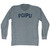 Poipu Adult Tri-Blend Long Sleeve T-shirt - Athletic Grey