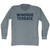 Windsor Terrace Adult Tri-Blend Long Sleeve T-shirt - Athletic Grey