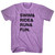 Swim& Ride& Run& Fun. Custom Name & Adult Tri-Blend T-shirt - Athletic Purple