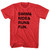 Swim& Ride& Run& Fun. Custom Name & Adult Tri-Blend T-shirt - Athletic Red