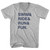Swim& Ride& Run& Fun. Custom Name & Adult Cotton V-neck T-shirt - Grey Heather