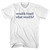 Wealth Fund! What Wealth Rage Font Youth Cotton T-shirt - White