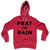 Pray For Rain Tri-Blend Hoodie - Red