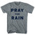 Pray For Rain Womens Tri-Blend Junior Cut T-Shirt - Athletic Grey