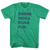 Swim& Ride& Run& Fun. Custom Name & Adult Tri-Blend T-shirt - Athletic Green