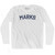 MARKS Adult Cotton Long Sleeve T-shirt - White