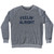 Feelin' Alright Adult Tri-Blend Sweatshirt - Athletic Grey