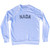 Nada Adult Tri-Blend Sweatshirt - White
