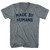 Made By Humans Tri-Blend V-neck Womens Junior Cut T-shirt - Athletic Grey