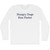 Hungry Dogs Run Faster Rage Font Adult Cotton Long Sleeve T-shirt - White