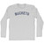Buckets Adult Cotton Long Sleeve T-shirt - Grey Heather