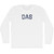 Das Adult Cotton Long Sleeve T-shirt - White