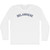Delawhere Adult Cotton Long Sleeve T-shirt - White
