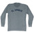 El Draque Adult Tri-Blend Long Sleeve T-shirt - Athletic Grey
