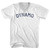 Dynamo Adult Cotton V-neck T-shirt - White