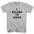 I Belong To JESUS Adult Cotton T-shirt - Grey Heather