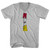 Red Card Soccer Adult Cotton V-neck T-shirt - Grey Heather