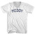 Meddy Adult Cotton V-neck T-shirt - White