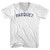 Parquet Adult Cotton V-neck T-shirt - White