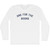 One For The Books Adult Cotton Long Sleeve T-shirt - White