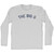 The Big O Adult Cotton Long Sleeve T-shirt - Grey Heather