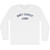 Don't Expect Logic Adult Cotton Long Sleeve T-shirt - White