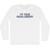I'm Your Huckleberry Adult Cotton Long Sleeve T-shirt - White