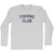 Fishing Club Adult Cotton Long Sleeve T-shirt - Grey Heather