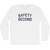 Safety Second Adult Cotton Long Sleeve T-shirt - White
