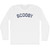 Scooby Adult Cotton Long Sleeve T-shirt - White