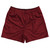Pinstripes Rugby Shorts Made In USA - Red Cardinal and Black