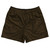 Pinstripes Rugby Shorts Made In USA - Brown Dark and Black
