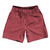 Pinstripes Soccer Shorts Made In USA - Red Cardinal and White