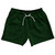 Pinstripes 5" Swim Shorts Made in USA - Green Forest and Black