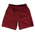 Pinstripes Soccer Shorts Made In USA - Red Cardinal and Black