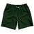 Pinstripes Swim Shorts 7" Made in USA - Green Forest and Black