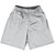 Pinstripes Basketball Practice Shorts Made In USA - Grey Medium and White