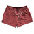 Pinstripes 2.5" Swim Shorts Made in USA - Red Dark and White