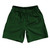 Pinstripes Soccer Shorts Made In USA - Green Hunter and Black