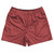 Pinstripes Rugby Shorts Made In USA - Red Dark and White
