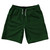 Pinstripes 10" Swim Shorts Made in USA - Green Hunter and Black