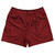 Pinstripes Rugby Shorts Made In USA - Red Dark and Black