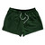Pinstripes 2.5" Swim Shorts Made in USA - Green Hunter and Black