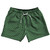 Pinstripes 5" Swim Shorts Made in USA - Green Hunter and White