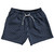 Pinstripes 5" Swim Shorts Made in USA - Blue Navy And Grey Medium