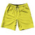 Pinstripes 10" Swim Shorts Made in USA - Yellow Bright and White