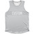 Pinstripes Custom Finish Line Athletic Tank Top - Grey Medium and White
