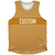 Pinstripes Custom Finish Line Athletic Tank Top - Orange Burnt and White