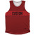 Pinstripes Custom Finish Line Athletic Tank Top - Red Dark and Black